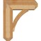 Ekena Millwork Thorton Craftsman Rough Sawn Bracket w/ Offset Brace, Western Red Cedar, 8"W x 22"D x 26"H BKT0806X22X26THR04RWR - alternate 3